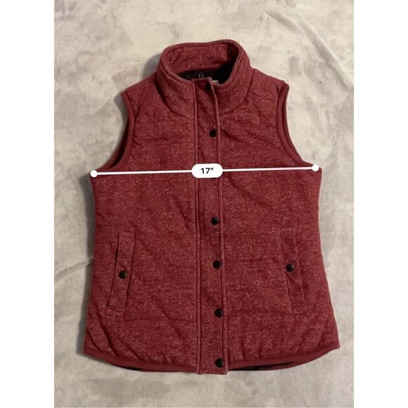 Outerwear Puffer Vest Snap Button & Zip Medium CAMPING HIKING FISHING - Picture 5 of 6